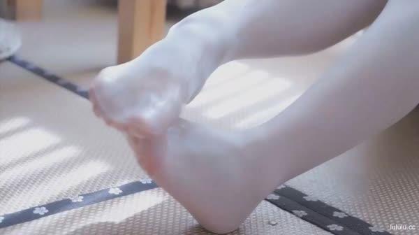 小鸟酱白色丝袜